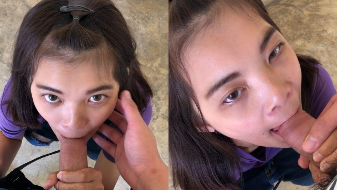 桂林护理学院新校区06年贫乳嫩妹何雨婷与男友私密视频流出 反差母狗楼梯间跪舔深喉
