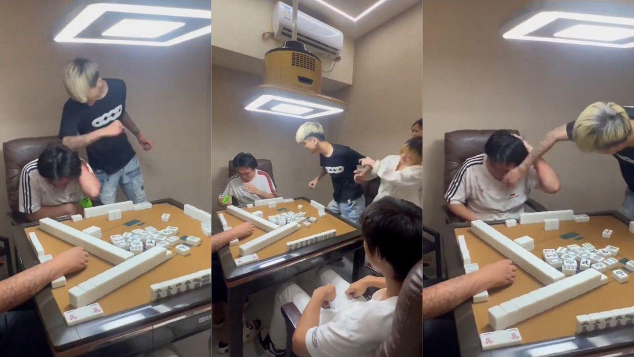 麻将室惊现国服达摩 精神小伙一秒十八拳残影拉满 怀疑女友被摸手直接开大 把小胖子打成抱头鼠